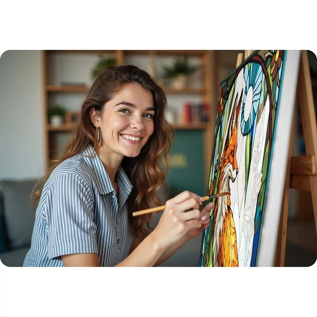 Картина за номерами Massido Лис 40x50 см 699020 (5903890631116) - зображення 10