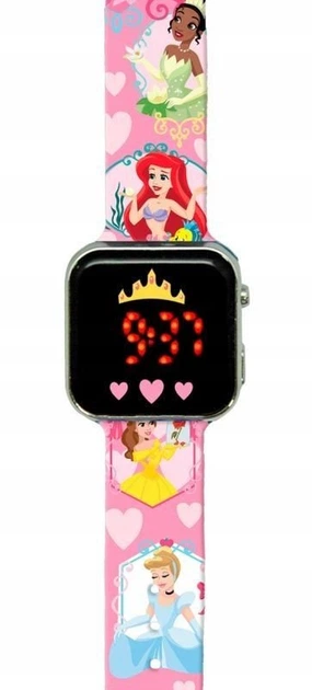 Дитячий цифровий годинник Kids Euroswan Disney Princess LED (PN4463 87212) (8435507887212) - зображення 2