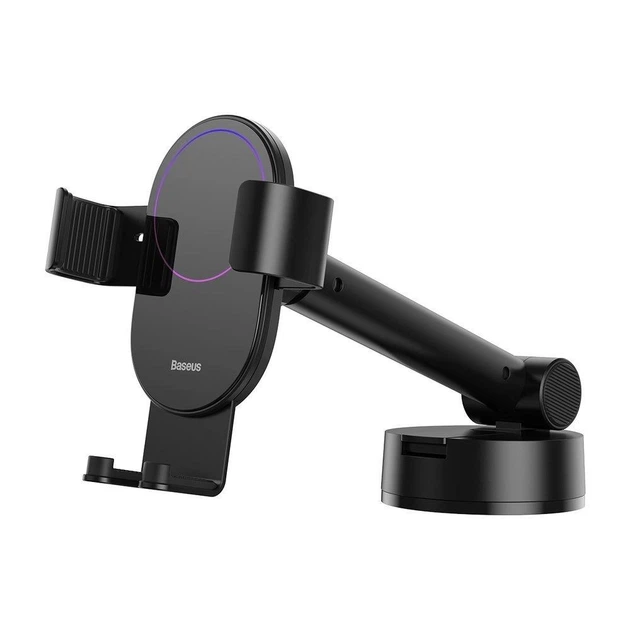 Автодержатель Baseus Simplism Gravity Car Mount With Suction Base Black (SUYL-JY01) - изображение 5