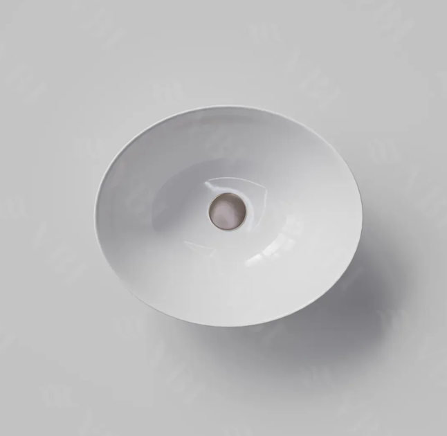 Умивальник накладний VBI PARMA WHITE 41,5×33,5×14,5 см, білий, керамічний, овальний - изображение 2