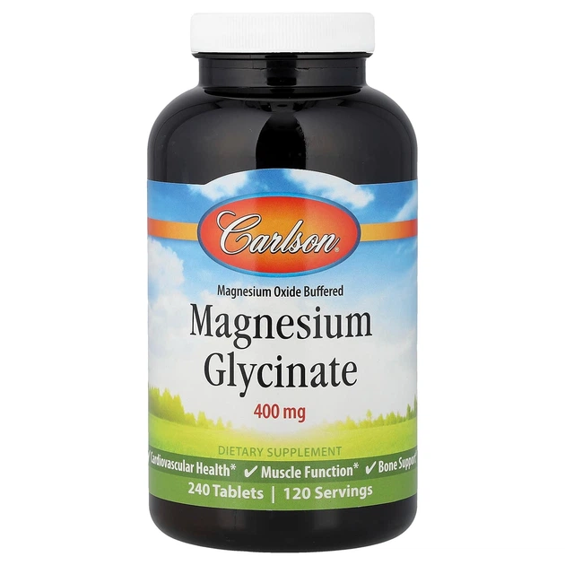 Хелатный глицинат магния (Chelated Magnesium Glycinate) 200 мг 90 таблеток CAR05611 - изображение 4