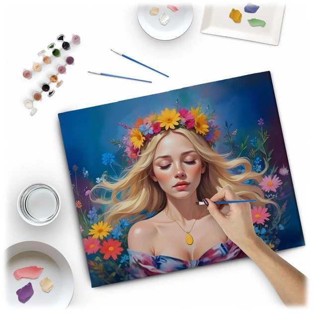 Картина за номерами Massido Портрет жінки 40x50 см 699005 (5903890623869) - зображення 3