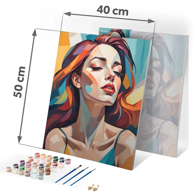 Картина за номерами Massido Портрет жінки 40x50 см 699018 (5903890623999) - зображення 5