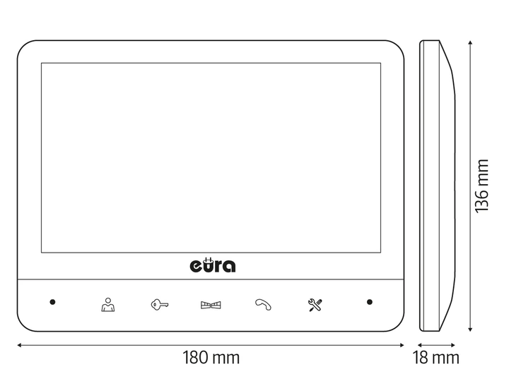 Zestaw wideodomofonowy Eura VDP-77A3 - obraz 8
