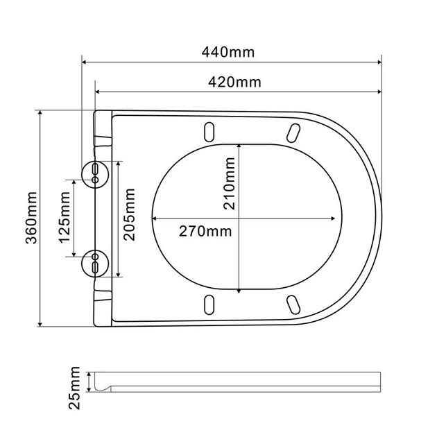 Комплект: MIXXUS PREMIUM ELLIPSE-SET-2102 Унітаз система змиву TORNADO 3.0+ Інсталяція KOER KT-0404 + панель KT-0604-01 CHROME (MP6690) - изображение 9
