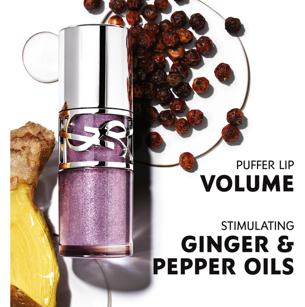 Блиск-олія для губ Yves Saint Laurent (Ів Сен Лоран) Loveshine Plumping Lip Oil Gloss, відтінок - 1 Thunder Stealer, 6 мл - зображення 2
