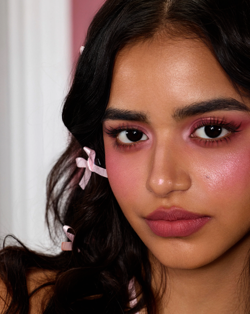 Палетка для макияжа Flower Knows (Флавер Ноуз) Strawberry Cupid Makeup Palette тени/румяна/хайлайтер - 02 Strawberry Cassis - 14 г - изображение 7