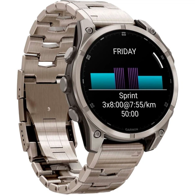 Смарт-часы Garmin Fenix 8 AMOLED Sapphire 47mm Titanium with Vented Titanium Bracelet (010-02904-40) [115090] - изображение 3