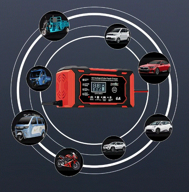 Зарядное устройство JINNUOYI NY-12 12V 6A - изображение 3