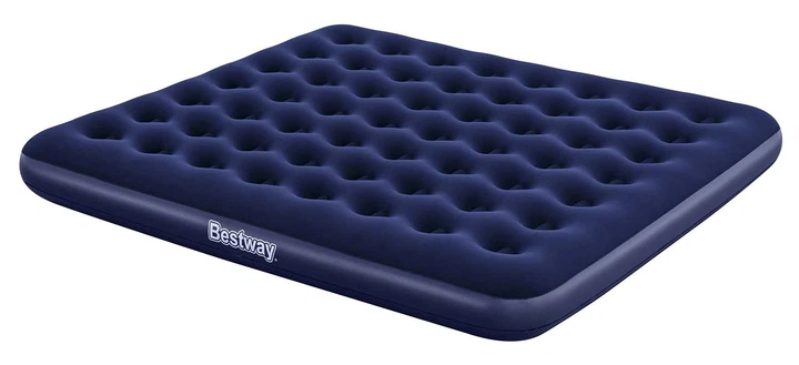 Надувний матрац Bestway двомісний з поршневим насосом 203 x 183 x 22 см 67004 (5903890606909) - зображення 2