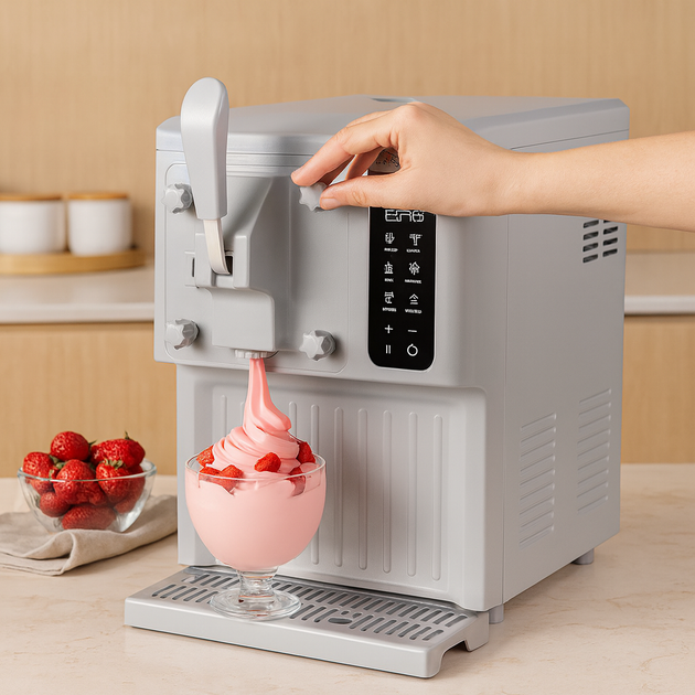 Автоматическая Мороженица для приготовления мороженого для дома Ice Cream Maker SweetSwirl аппарат прибор мороженого с дисплеем - Фото 3 Автоматическая Мороженица для приготовления мороженого для дома Ice Cream Maker SweetSwirl аппарат прибор мороженого с дисплеем - изображение 3