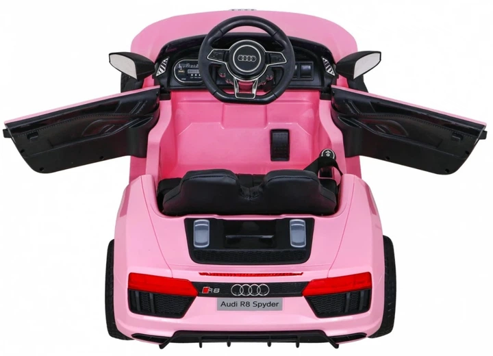 Samochód elektryczny dla dzieci Audi R8 na akumulator dla dzieci + Pilot + EVA + Wolny Start + MP3 LED Różowy (PA.HL1818.ROZ) (5903864914771) - obraz 4