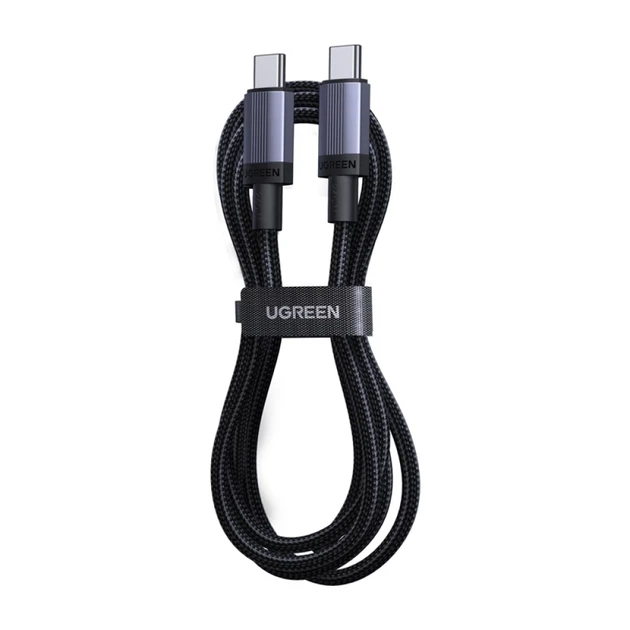 Кабель Ugreen USB-C to USB-C 100W 0.5m Gray (6941876268313) - зображення 3