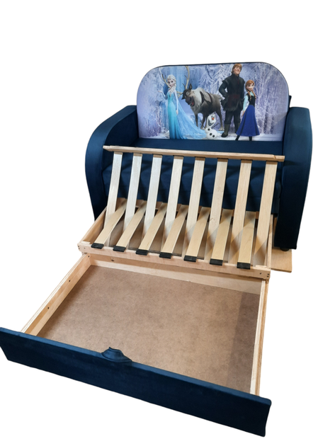 Дитячий диван Ріо Синій 100х170 см М'який диванчик для дітей Дитячий диван для спальні - Фото 3 Дитячий диван Ріо Синій 100х170 см М'який диванчик для дітей Дитячий диван для спальні - зображення 3