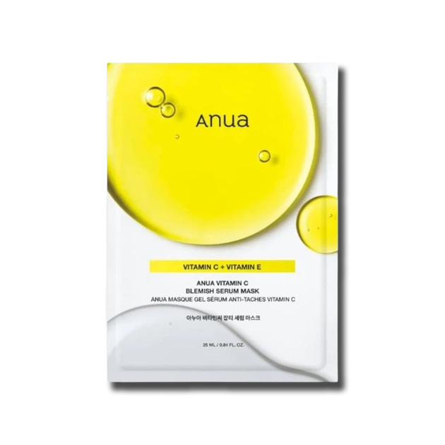 Освітлююча тканинна маска з вітаміном С Anua Green Lemon Vita C Blemish Serum Mask - Фото 1 Освітлююча тканинна маска з вітаміном С Anua Green Lemon Vita C Blemish Serum Mask - изображение 1