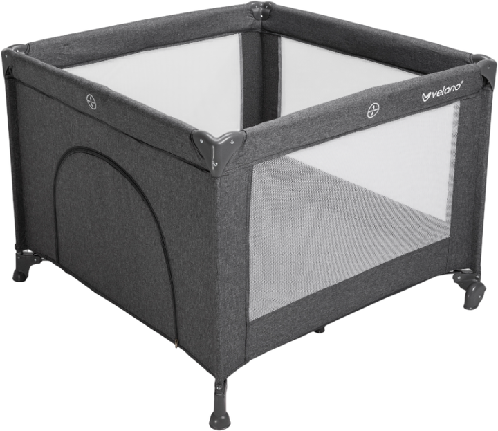 Манеж Velano Cubo детский квадратный Dark grey (4820296760343) - изображение 4