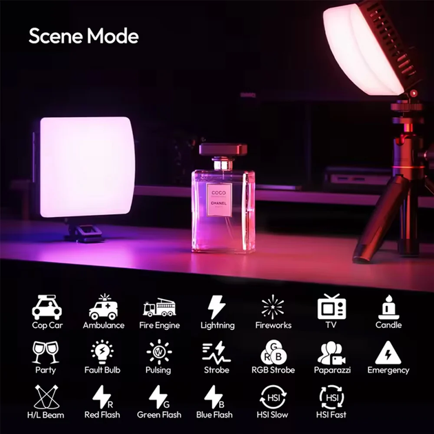 Накамерне світло Ulanzi C01RGB 10W Pocket light - зображення 7