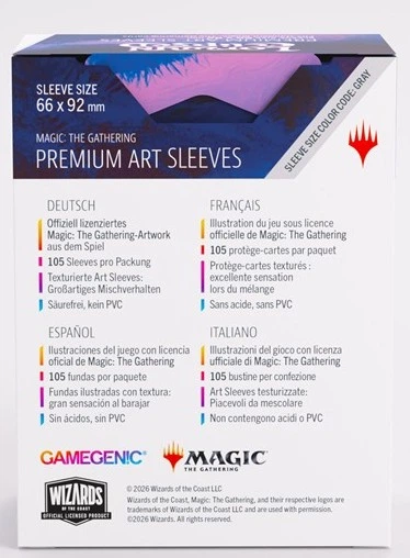 Протектори для карт Gamegenic Magic the Gathering - Lorwyn Eclipsed - Premium Art Sleeves - Twilight Diviner (4251715422779) - зображення 5