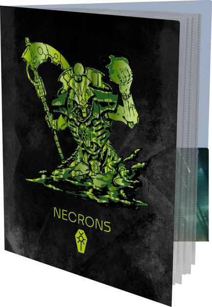 Папка фоліо для ігрових карт Ultra Pro Necron Codex Aligned (074427165628) - зображення 2