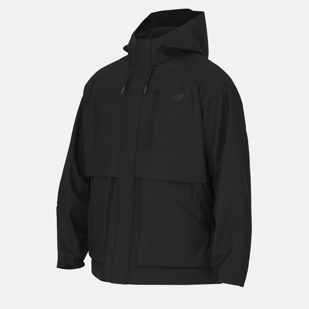 Чоловіча чорна вітровка New Balance Athletics Ripstop 54 (XXL) (MJ61W92NBK) - зображення 7