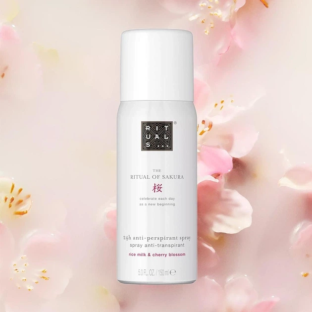 Дезодорант-антиперспірант спрей Rituals Ritual of Sakura 24H Anti-Perspirant Spray 150 мл - изображение 2