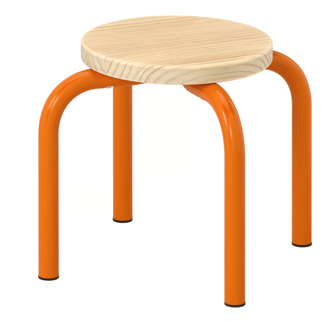 Табурет диячий дерев'яний/помаранчевий Ikea GREJSIMOJS 605.989.73 - Фото 1 Табурет диячий дерев'яний/помаранчевий Ikea GREJSIMOJS 605.989.73 - зображення 1