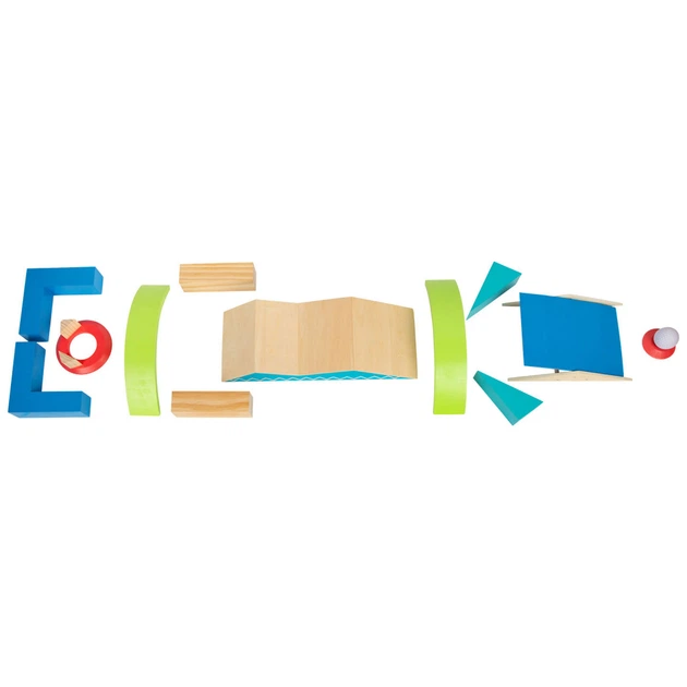 Ігровий набір Small Foot Дерев’яний міні-гольф 20 елементів (11964) (4020972119643) - зображення 4