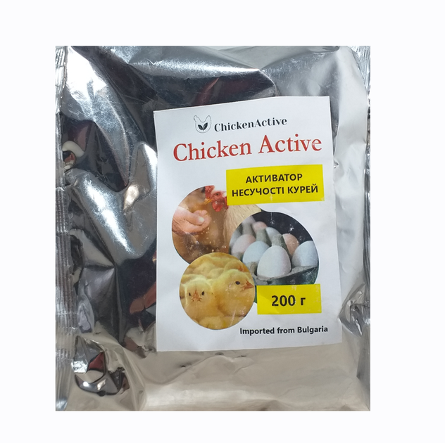 Активатор яйценоскости Chicken Active добавка для кур 200 г средство для повышения яйценоск - изображение 2