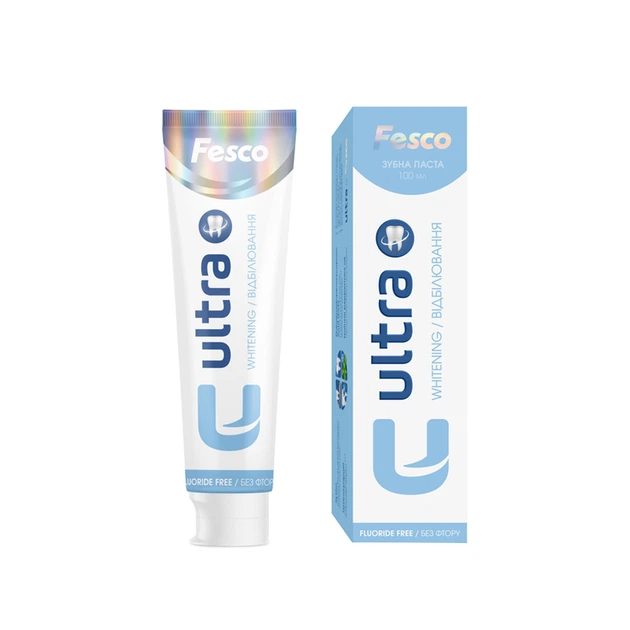 Зубная паста Fesco Ultra Whitening 100 мл - Фото 2 Зубная паста Fesco Ultra Whitening 100 мл - изображение 2