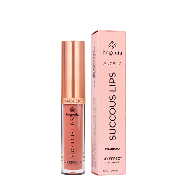 Помада для губ жидкая Bogenia Angelic 3D Effect с витамином E BG711, 003 Charisma - изображение 2