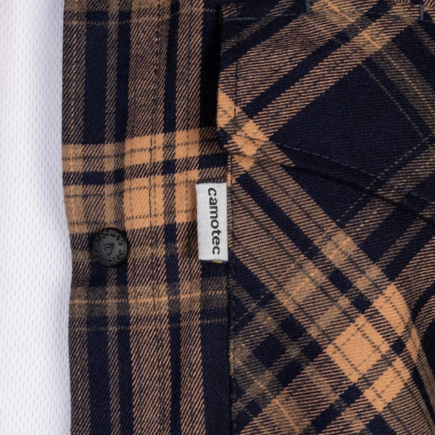 Рубашка "Бурея" Orange/Navy, M - изображение 5