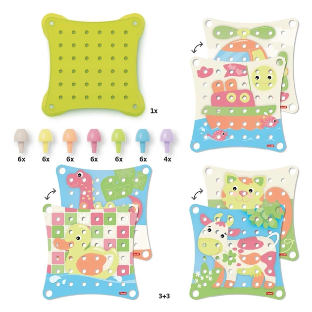 Mozaika Quercetti PlayEco Insert Mosaic Large 41 element (82272) (8007905822722) - obraz 3