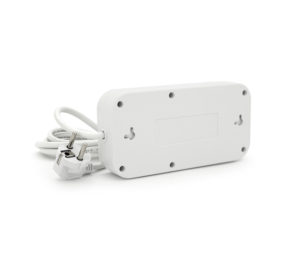 Мережевий фільтр-подовжувач QL-1091U 3 розетки 4-USB 1-Type-C білий - зображення 2
