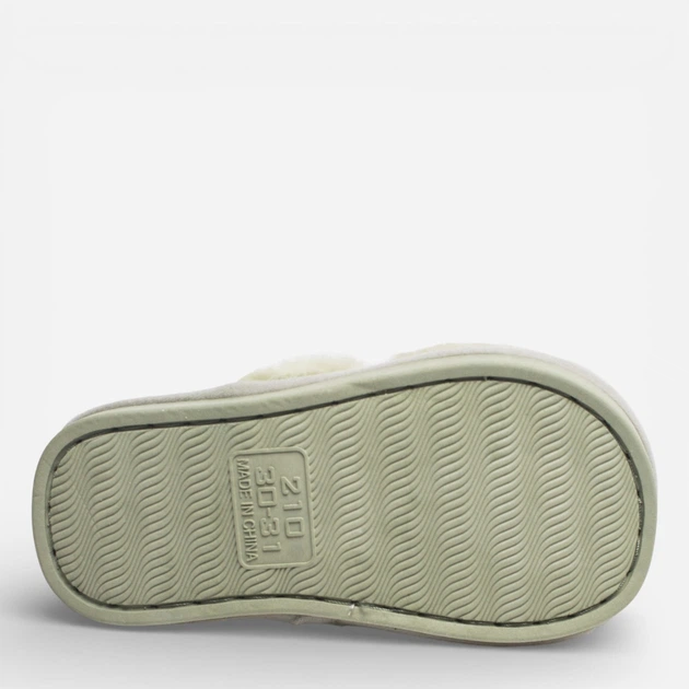 Детские теплые комнатные тапочки для девочки M&L WF77 32-33 Зеленые (ROZ6501097126) - изображение 5