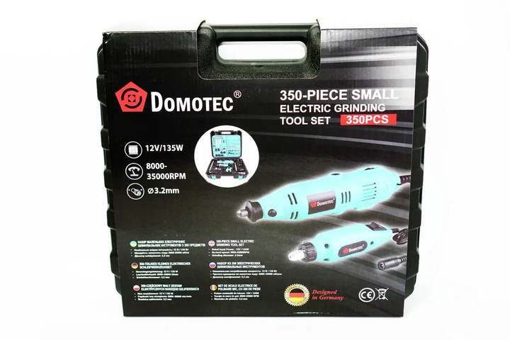 Гравер электрический Domotec с гравером Mini 135W 350 деталей Blue (3_07876) - Фото 6 Гравер электрический Domotec с гравером Mini 135W 350 деталей Blue (3_07876) - изображение 6