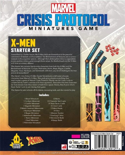 Додаток до настільної гри Fantasy Flight Games Marvel Crisis Protocol CP271 X-Men Starter Set (841333131807) - зображення 4