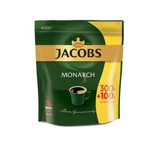 Кава розчинна Jacobs Monarch 400г (391302) - Фото 1 Кава розчинна Jacobs Monarch 400г (391302) - изображение 1