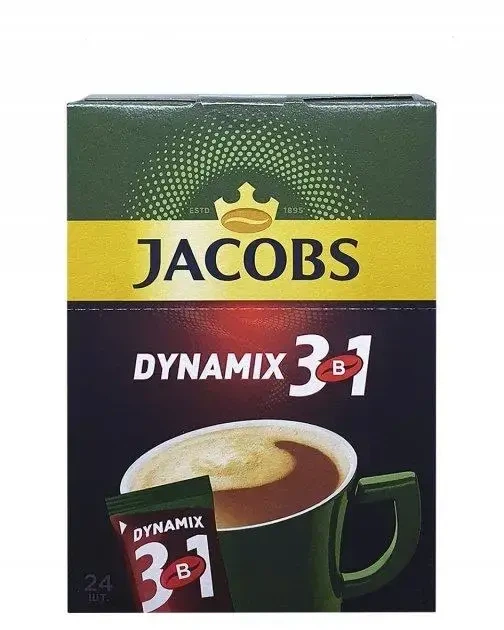 Кава розчинна у стіках 3в1 Jacobs Dynamix 12 г х 24 шт (290540) - изображение 2