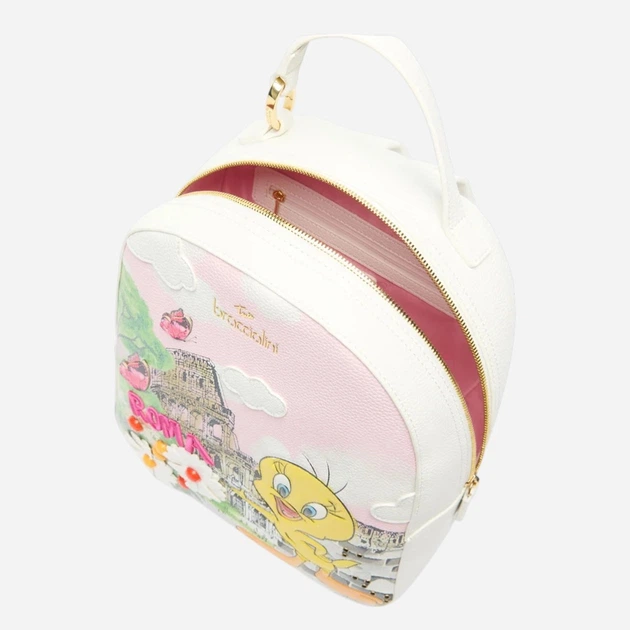 Plecak damski Braccialini LT256-YY-818 Mleczny - obraz 5