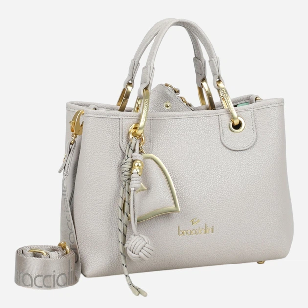 Torebka crossbody damska mała Braccialini B18841-YY-107 Szara - obraz 4