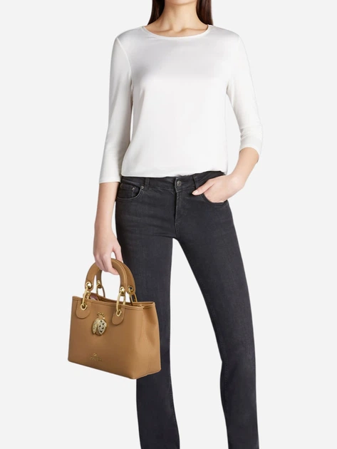 Torebka crossbody damska mała Braccialini B18851-YY-367 Beżowa - obraz 2