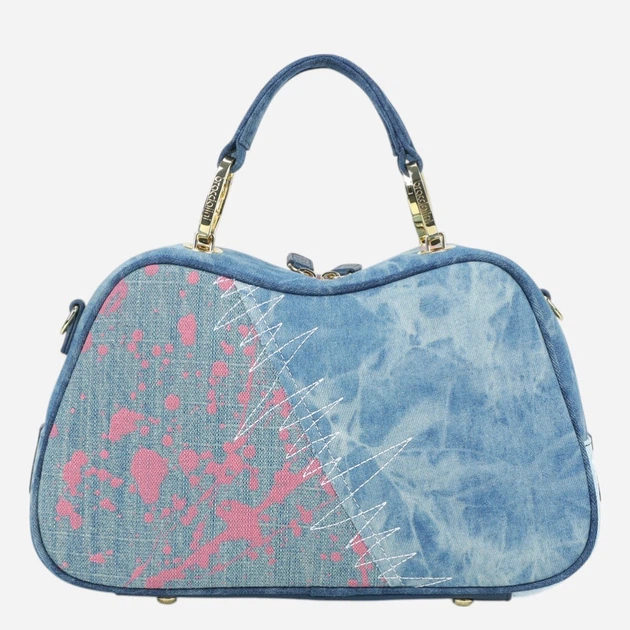 Torebka crossbody damska materiałowa Braccialini B19117-TY-200 Niebieska - obraz 3