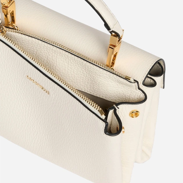 Сумка крос-боді жіноча з натуральної шкіри маленька Coccinelle E1MD555B701-N17 Молочна (800070354167) - зображення 3