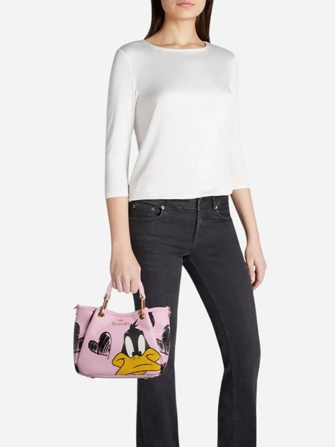 Torebka crossbody damska mała Braccialini LT266-YY-818 Różowa - obraz 2