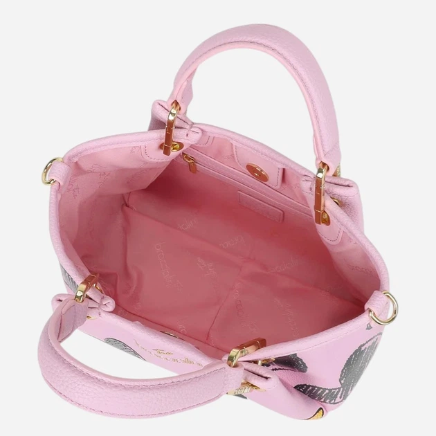Torebka crossbody damska mała Braccialini LT266-YY-818 Różowa - obraz 5