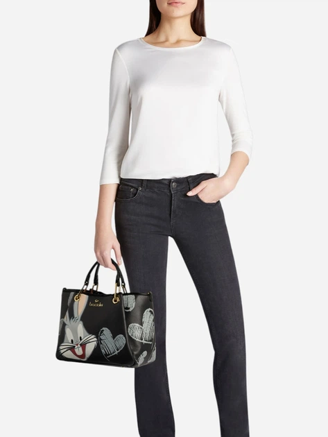 Torebka crossbody damska mała Braccialini LT268-YY-818 Czarna - obraz 2