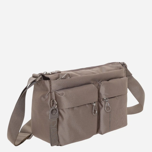 Сумка крос-боді через плече жіноча тканинна середня Mandarina Duck P10QMTX5-09K Бежева (800070258172) - зображення 3