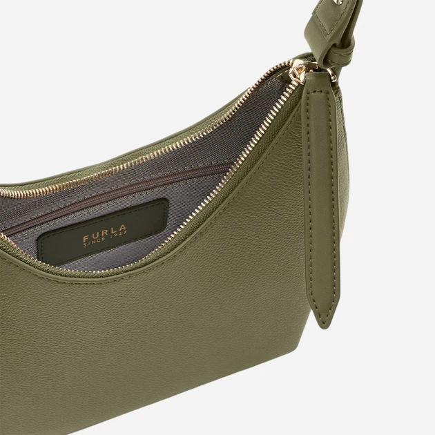 Сумка крос-боді жіноча з натуральної шкіри маленька Furla WB01500BX33534555S1007 Темно-зелена (800070352174) - зображення 6