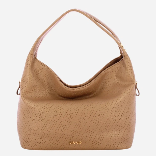 Сумка хобо жіноча зі штучної шкіри середня Liu Jo AA6058ES026-71409 Коричнева (800070353719) - зображення 2