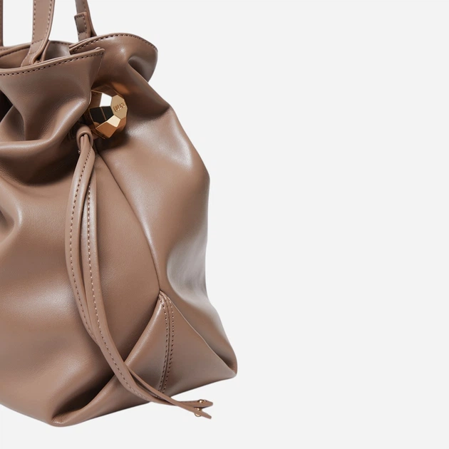 Сумка хобо жіноча зі штучної шкіри велика Liu Jo AA6098E0958-71409 Коричнева (800070353745) - зображення 3